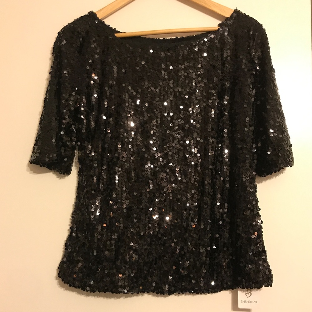 Black sequins top - Picture 2 of 3